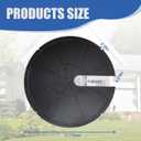 18 Inch Metal Sump Pump Cover, Heavy-Duty 1.5mm Thick Steel Sump Pump Lid for Sump Basin Cover, Septic Tank & Outdoor Water Well, Black