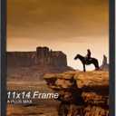 A PLUS MAX 11x14 Picture Frame, Black Engineered Wood Frame for 11 x 14 Inch Picture Poster Photo, Light Weight 11 by 14 Frame with Wood-grain for Wall - 1 Pack/Black/11 x14