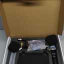 BASN UHF Dual Channel Wireless Microphone System, Handheld Mics for Stage, Karaoke, Weddings, DJ, and Events (Black)