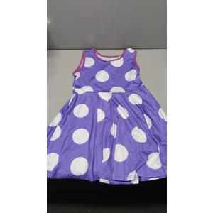 Polka Dot Summer Dress Girls Sleeveless A-Lined Dresses Kids Beach Vacation Knee Length  Dress School Outfits 150