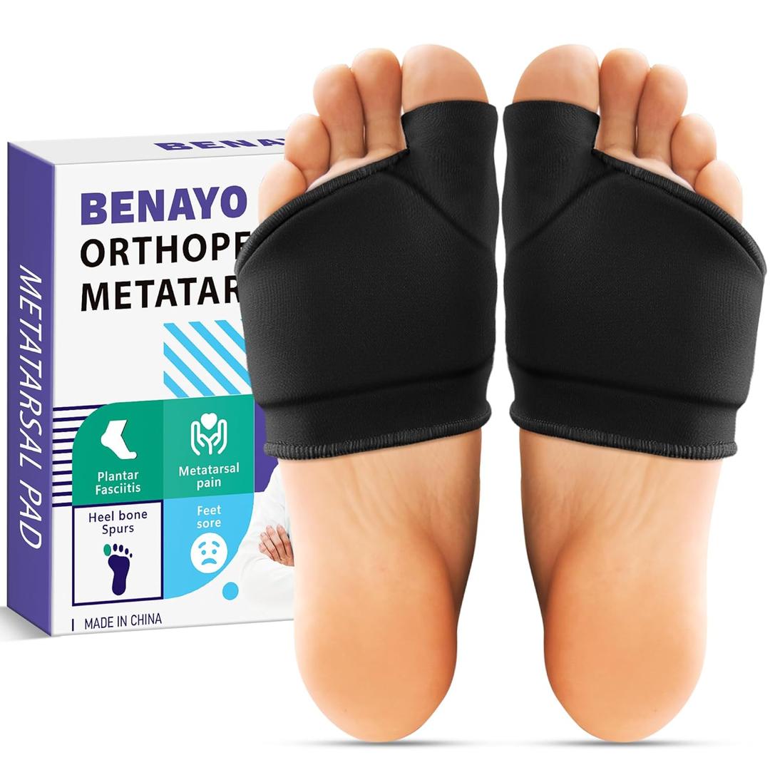 BENAYO for Ball Pain Relief, Morton's Neuroma, Metatarsalgia Support. Orthopedic Meta