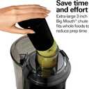 Hamilton Beach Juicer Machine, Big Mouth 3 Feed Chute for Whole Fruits and Vegetables, Easy to Clean, Centrifugal Extractor, Vegetable & Fruit Juicer, BPA Free, 800W Motor, Stainless Steel