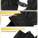 Winter Gloves Men Women, Waterproof Windproof Touchscreen Thermal Glove for Cold Weather Driving, Running Cycling Hiking, M/L/XL (Black, M)