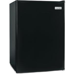 Igloo 2.6 Cu.Ft Mini Fridge with Freezer- Single Door Compact Refrigerator with Glass Shelves for Homes, Dorms & Offices- Keep Snacks, Drinks & Frozen Foods Cool with Temperature Control Fridge- Black