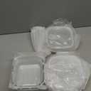 Square Glass Containers with Lids 24oz - Borosilicate Glass Food Storage Set 3 Cup, Freezer Safe Meal Prep Containers, Sandwich Lunch Box, Yogurt Cereal Bowls with Vented Lids BPA Free 4 Pack