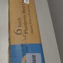 6 Inch Queen Bed Frame with Round Corner Edges, Low Profile Queen Metal Platform Bed Frame with Steel Slat Support, No Box Spring Needed/Easy Assembly/Noise Free Mattress Foundation