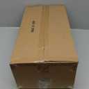 MELUCEE 25 Inch Bathroom Light Fixtures Black, 3-Light Vanity Lights with Blue Striped Swirl Glass Shade, Mid-Century Modern Bathroom Vanity Light Over Mirror