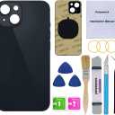 Rear Back Glass Replacement for iPhone 14 6.1-inches with Reparing Toolkit and Manual (Midnight Black)