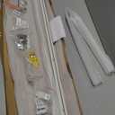 Smooth Ceiling Curtain Track with Roller Hooks, White, 3ft-6ft