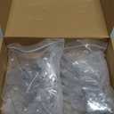 Peryiter 12 Pieces Snowflake Christmas Stocking Holders for Mantle Christmas Stocking Hooks Metal Sock Hangers Holder Stand Weighted for Fireplace(Silver)