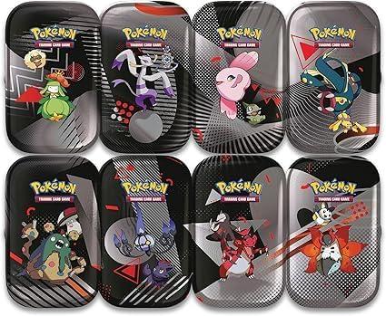Pokemon TCG: Unova Mini Tin - Assorted Displays EN, Mini Tin, Collectible Cards, Pack of 8