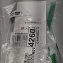 AGVEE 12ft TV Power Cord, 90 Degree Angled LShaped UL Listed 2Prong AC Power Cable IEC C7 C8 Compatible with Samsung LG Sony Insignia Apple TV LCD LED, Vizio Roku JBL Partybox, White