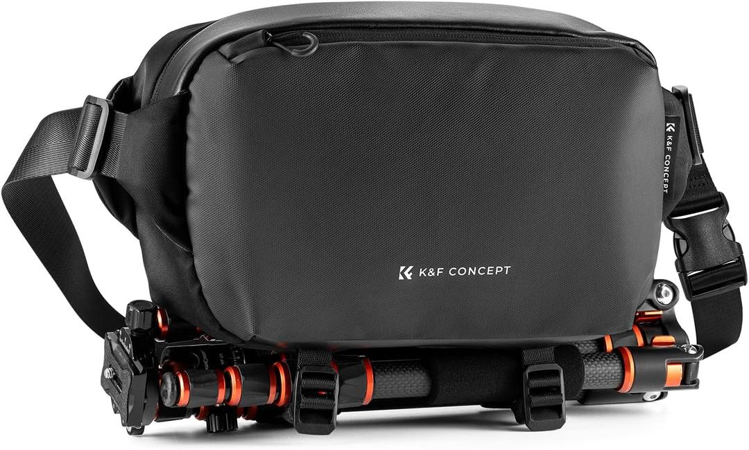 K&F CONCEPT Camera Sling Bag Crossbody Bag Waterproof Camera Shoulder Backpack DSLR/SLR/Mirrorless Camera Case