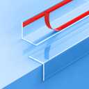 2PCS Clear Self-Adhesive Night Stand Corner ProtectorsCorner Guards & Edge Protector for Wall Door Frame Cabinet Baseboard & Door, Table, Stair (16" X 1.18")