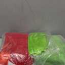 Christmas Green Furry Monster Santa Costume for Men 8 PCS Deluxe Adult Santa Suit Xmas Holiday Outfit Set Include Mask L