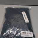 Newshows Women's Summer Square Neck Ribbed Knit Short/Long Sleeve A Line Flowy Midi Dress with Pockets, S