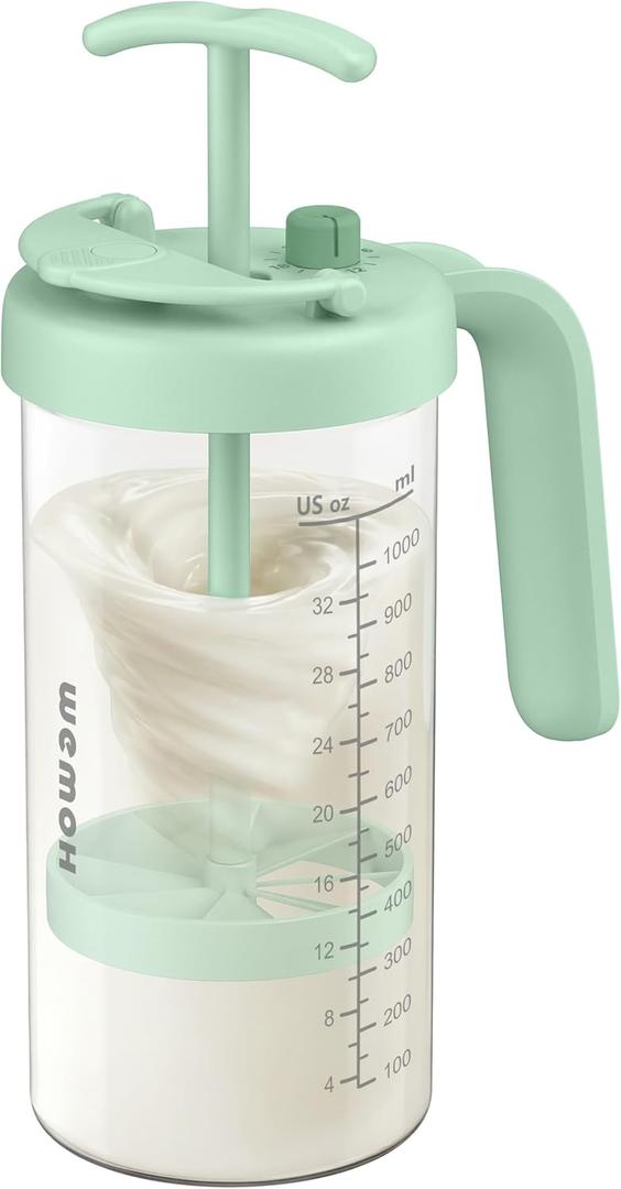 Borosilicate Glass Formula Mixing Pitcher 32oz True Mixing Capacity, Time Dial for Freshness Tracking, Dishwasher-Safe, BPA-Free Lid, Perfect for Breastmilk Pitcher Method & Multi-Baby Feeding