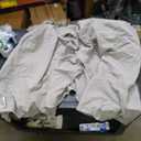 Linen Valance Curtain for Windows - Adjustable Tie Up Valance for Living Room & Bathroom Small Window Farmhouse Rustic Style Light Filtering Tie-up Shade 45 Inch Rod Pocket Natural (Neutral Beige) 45"L x 42"W