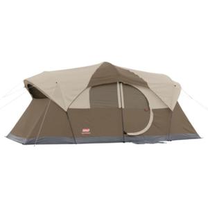 Coleman WeatherMaster 10-Person Camping Tent with Rainfly & Room Divider, Spacious Weatherproof Family Tent with Carry Bag