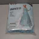 Spooktacular Creations Ice Princess Dress for Girls, Snow Princess Costume, Sequin Dress with Cape for Kid Halloween Birthday (Blue, S)