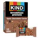 KIND Breakfast Protein Bars, Dark Chocolate Cocoa, Gluten Free, Low Sodium, Healthy Snacks, 8g Protein, 6 Count (6 Packs of 2 Bars) Pack of 2. Best By 15 Feb 2027