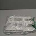 3 Pieces White Plastic Garden Fence With Insert - Picket Fence Edgings for Lawn, Flowerbeds, Plant Borders - Decorative Yard