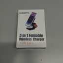 2025 New 3 in 1 Fast Magnetic Foldable Wireless Charger Aluminum Charging Stand Dock iPhone 12/13/14/15/16/17 Mini Pro Max/Airpods 2,3 Pro/Pro 2 & Smart Watches Ultra/SE/10/9/8/7/6/5/4/3/2/SE (Black)