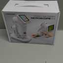 HEWEIMEI 1600X Microscope for Kids, 4K 2.0" Screen Kids Microscopes with Slides Kit Microscope for Toddlers Christmas Birthday Gifts Toys for 3-14 Year Old Children Students (Yelllow)