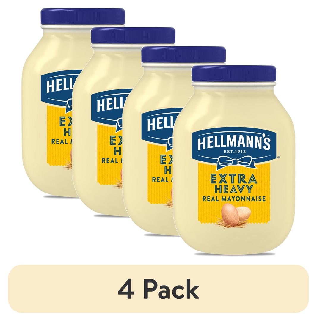 Hellmann's Extra Heavy Real Mayonnaise 4 Pack, 1 Gallon Each