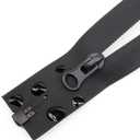 MebuZip 2PCS 26 Inch Waterproof Zippers Black #5 Separating Waterproof Zippers Bulk for Sewing Tailor Crafts Clothes Jackets Down Coats Raincoats (26" 2Pcs)