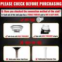VIVIDA 1-1/2" Sink Drain Pipe Kit, Flexible Drain Pipe P Trap, 7.5"-17.7" Flexible P Trap, Under Sink Plumbing for Bathroom & Kitchen, 1-1/4" Adapter Included, 1 PACK