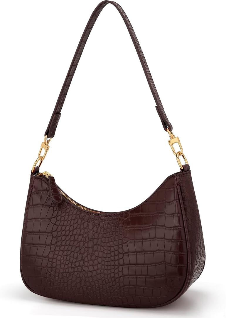 KKXIU Shoulder Bag for Women Cute Hobo Purses and Handbags Retro Clutch Underarm Purse | Cute, Retro, Cute, Retro (Ecoffee)