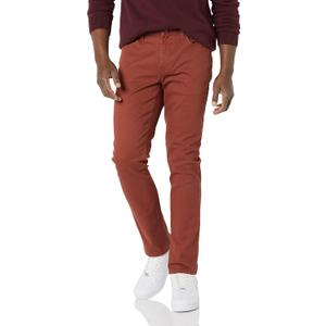 Amazon Essentials Men's 5-Pocket Stretch Twill Casual Pants, Rust, 31W x 32L