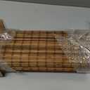 UNISHADES Cordless Bamboo Roman Shades for Windows, Blinds Size (35.5" W ×64" H) Colour (Highfield Teak)