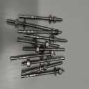 1/4" X 3-1/4" Concrete Anchor, 304 Stainless Wedge Anchor with Excellent Anti-Rust Performance, 304(18-8) Stainless Steel Concrete Anchors and Screws Kit (10pcs)