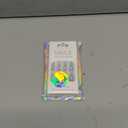 Chrome Press On Nails Almond, Metallic Sliver Mirrored Glue on Nails Medium Press Ons, Acrylic Natural Fit Stick on Nails in 12 Sizes - 24Pcs Fake Nail Kit for Women Daily & Party Wear