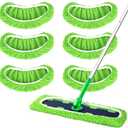 6 Pack XL Reusable Microfiber Mop Pads for Swiffer XL Mop - Dry Sweeping & Wet Mopping Cloths for Floor, Wall & Window Cleaning