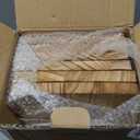 WOPITUES Wood Floating Shelves Set of 6, Shelves for Wall Decor, Farmhouse Shelf for Bedroom, Bathroom Storage Shelves, Book Shelves for Living Room - Rustic Brown (16.5 Inch)