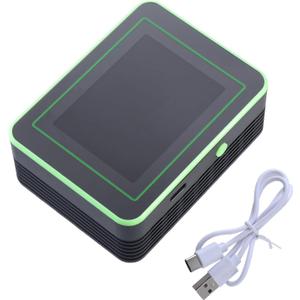 Advanced Air Tester Fit for Home Measure CO2 Levels Temperature Humidity TVOC Measurement and More Professional Air Tester (black and green)