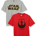Star Wars Shirts 2 Pcs, Red and Gray 4XLT