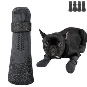 ABIXIEYQ Dog Boots, Waterproof Anti Slip Paw Protector for Winter Snow Rain & Hot Pavement, Dog Shoes for Small/Medium/Large Senior Dogs (S)