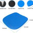 Large Gel Seat Cushion for Long Sitting with Non-Slip Cover,Soft & Breathable,Seat Cushion for Chair,Car,Office,Desk Chair,Wheelchair