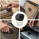 Compatible with Ring Gen3 Charger Size 9, Fast and Safe Charging Dock with USB-C Cable, Travel-Friendly Design for Smart Ring (Black)
