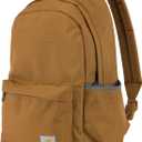 Carhartt 21L Classic Laptop Backpack, Water-Resistant Pack W/ 15" Laptop Sleeve and Organizational Compartments, Carhartt Brown, One Size