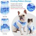 Dog Cooling Vest Shirts Breathable Cooling Jacket Anxiety Relief Sun Protection, Soft Dog Cool Coat for Small Medium Dogs Cats Outdoor Walking Training Hiking on Summer