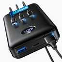 Portable Charger Power Bank - 40,000mAh Battery Pack, 22.5W Fast Charging Phone Charger Attached USB-C/iOS/Micro-USB Cable, Powerbank for iPhone 17 16 15 14 13 Samsung, for Travel Camping Essentials