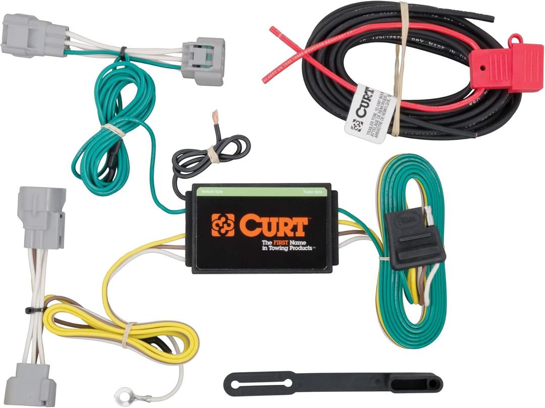 Curt Manufacturing 56208 Vehicle-Side Custom 4-Pin Trailer Wiring Harness,Fits Select Jeep Cherokee