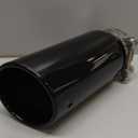 Car Exhaust Tip Tail Pipe Compatible for Toyota Tacoma 2005-2023, Anti-Corrosion 2.8'' Inlet 3.54'' Outlet 8.5'' Length Black Stainless Steel