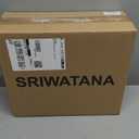 SRIWATANA Shower Caddy Hanging, Bathroom Organizer, No Drilling Shelves Over Shower Head, Bath Rack Holder with Hooks for Razors and Sponge - Gold