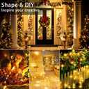VOOKRY 32 Pcs Fairy Lights Battery Operated String Lights - 10 ft 30 LEDs Waterproof Copper Wire Mini Firefly Starry Moon Lights for DIY Crafts Wedding Party Bedroom Table Centerpieces Christmas